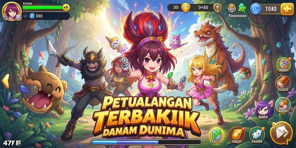 Gameplay menakjubkan dalam dunia Anime penuh petualangan.