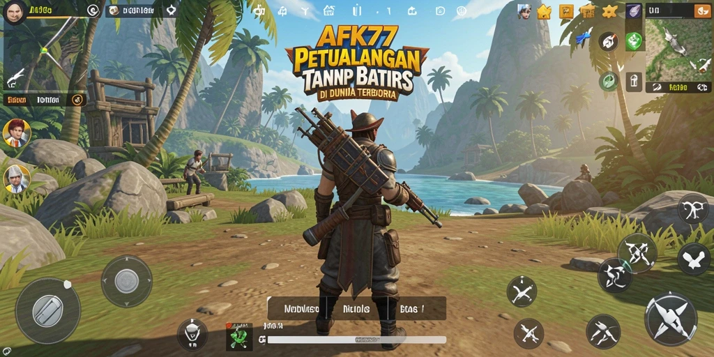 Gameplay AFK77 yang menakjubkan dalam dunia Open World.