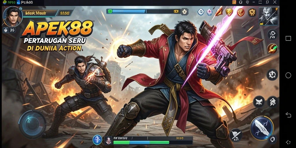 Tangkapan layar APEK88 menunjukkan aksi mendebarkan dalam gameplay.