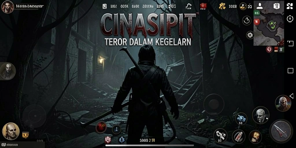 Screenshot utama CINASIPIT menampilkan momen menegangkan dalam gameplay Horror.
