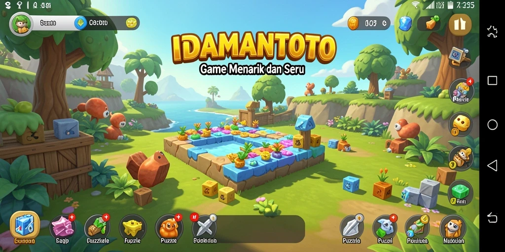 Tampilan gameplay dari IDAMANTOTO yang menantang dan seru.