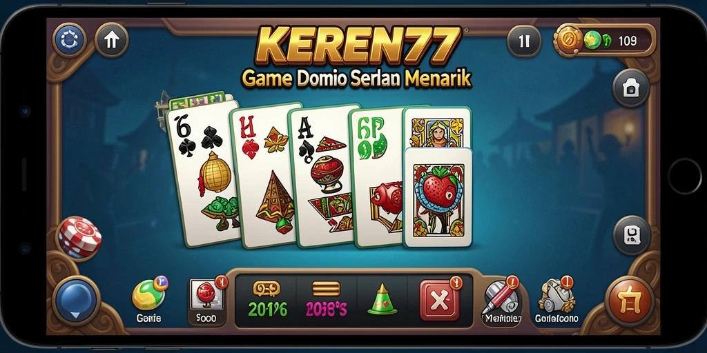 Gameplay KEREN77 menampilkan aksi seru permainan Domino.