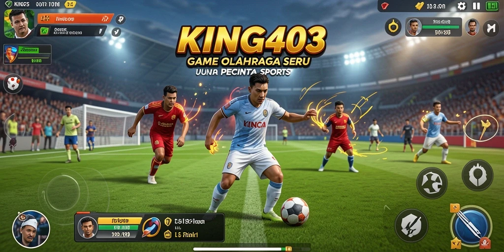 Tangkapan layar gameplay <strong>KING403</strong> menunjukkan aksi seru dalam permainan olahraga.