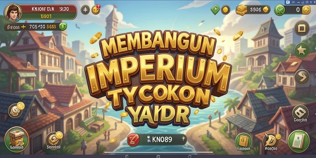 Screenshot gameplay KNO89 yang menunjukkan membangun kekayaan.