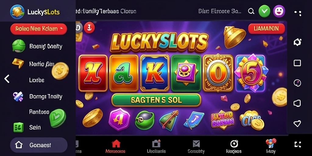 Antarmuka aplikasi LUCKYSLOTS yang user-friendly untuk manajemen slot.