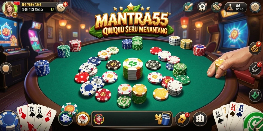 Tampilan menarik gameplay QiuQiu yang menegangkan.