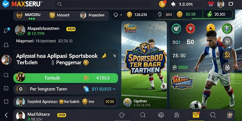 Screenshot gameplay utama MAXSERU menunjukkan pengalaman taruhan yang menarik.
