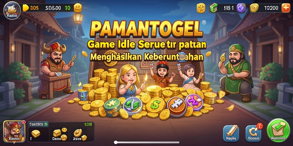 Tampilan gameplay PAMANTOGEL yang menarik dan dinamis.