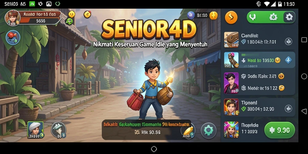 Tampilan gameplay SENIOR4D yang mengasyikkan dan interaktif.