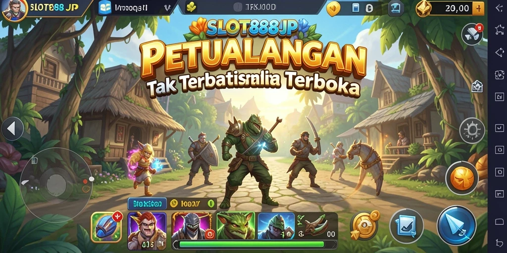 Tampilan gameplay menarik dari SLOT88JP dalam dunia terbuka.
