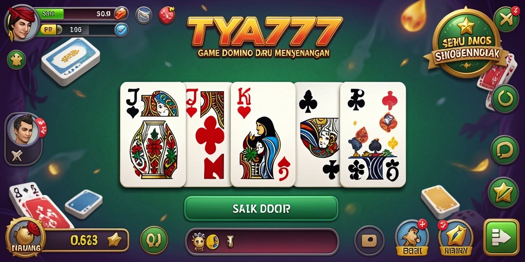 Tampilan gameplay TYA777 yang seru dan menantang di dalam permainan Domino.