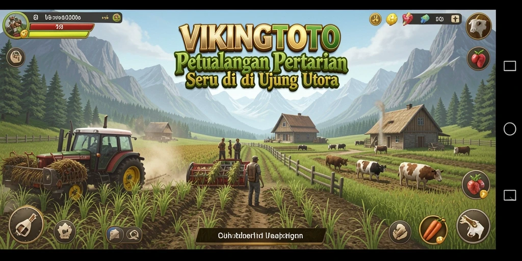 Tampilan gameplay VIKINGTOTO yang asyik saat bertani.