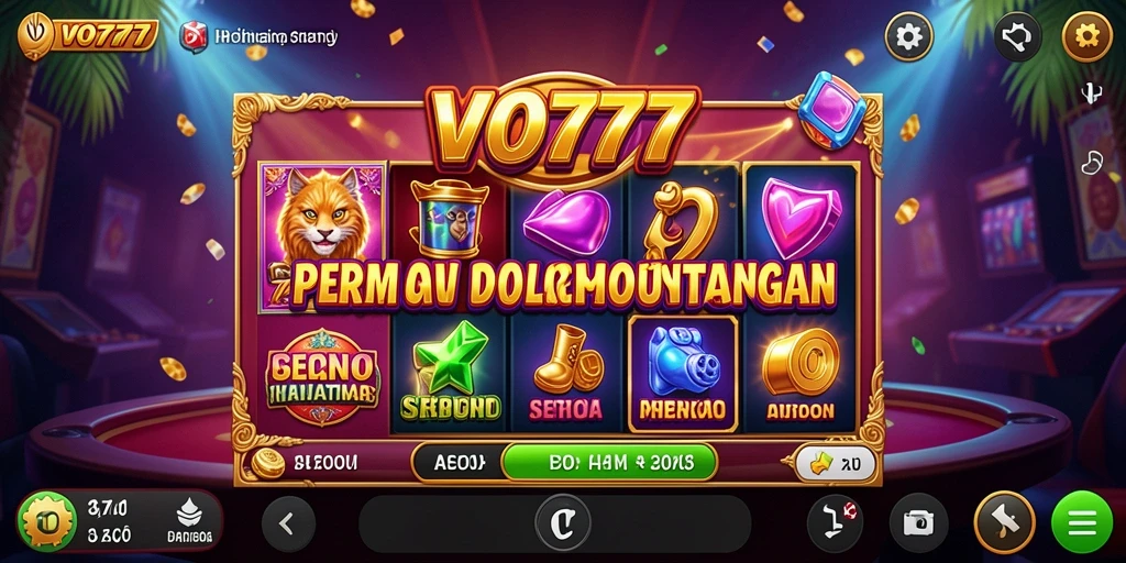 Tampilan gameplay Slot VO777 yang menghibur dan menegangkan.
